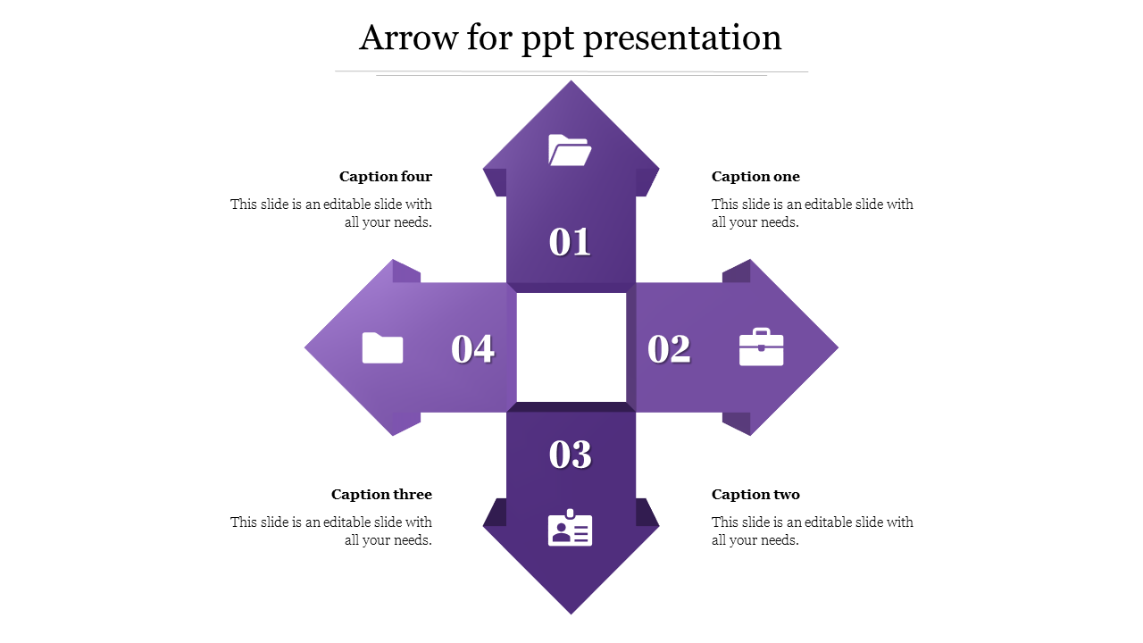 arrow for ppt presentation-Purple